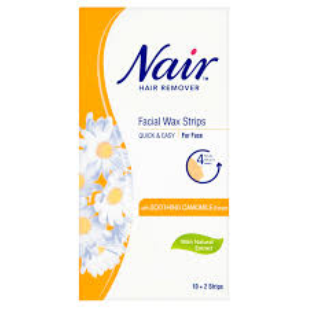 NAIR BODY WAX STRIP H/REMOVER SOOTH CAM 12S